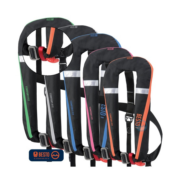 BESTO COMFORT FIT 165N MH ZWART-ROZE